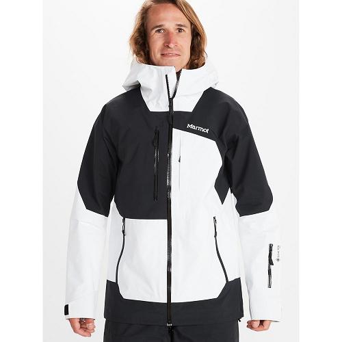 Marmot Ski Jacket White NZ - Smokes Run Jackets Mens NZ6081234